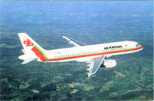N� 2068 - A320-200 - Ed. TAP Air Portugal - SD - Dim. 13,8x9 cm. - Col. M Boia (1970).