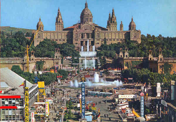N� 54 - Barcelona. Parque de Montjuitch, Fonte Monumental - Editor V.C., Barcelona - 1510,1 cm - Col. Am�lcar Monge da Silva (1977)