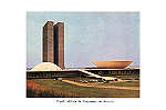 SN - Edif�cio do Congresso - Edi��o an�nima - Circulado em 1975 - Dim. 15x10 cm - Col. Am�lcar Monge da Silva