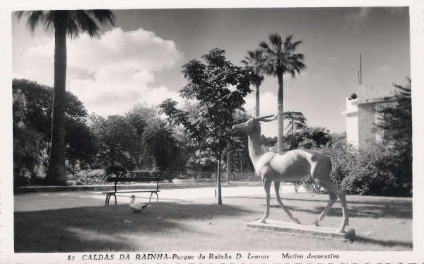 N� 52 - Portugal. Caldas da Rainha - Parque da Rainha D. Leonor. Motivo decorativo - Editor Passaporte Loty - Editado em 1951 - 9x14 cm. - Col. M. Chaby