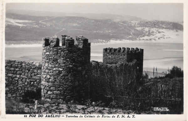 N� 11 - Portugal. Caldas da Rainha. Foz do Arelho -Torre�es da Col�nia de F�rias da F.N.A.T. - Editor Passaporte Loty (1951) - Dim. 14x9 cm. - Col. M. Chaby