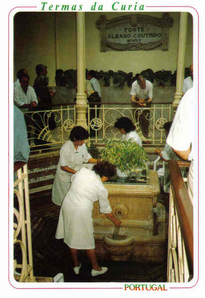 N� 4898-CURIA-Portugal-Fonte Termal-Ed ANCORA-14,9x10,4cm-Colec A SIMOES 1099.