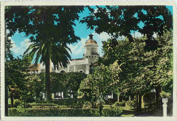 N� 922 - Curia. Jardim do Parque - Ed. Grande Bazar - SD - Circulado em 1963 - Dim. 15x10,3 cm - Col.M.Soares Lopes.
