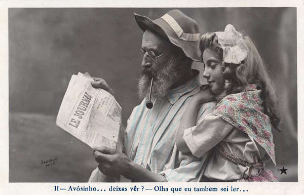 II - Av� e neta - Editor Esteves & C�, Lisboa - Edi��es ETOILE, Paris - Dim. 13,9x9 cm - Col. Am�lcar Monge da Silva (cerca de 1910)