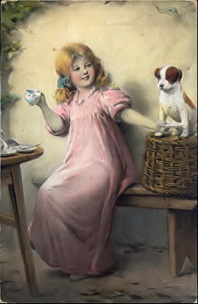 N� 5019 - Colour Gravure Series - Edi��o Inter Art Co, Londres - Circulado e com censura militar em 1917 - Dim. 13,8x8,9 cm - Col. Am�lcar Monge da Silva