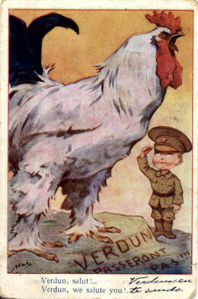 Serie 14 - Verdun , salut - Edi��o Lafayette, Franca - Circulado em 1917 - Dim. 14x9 cm - Col. Am�lcar Monge da Silva