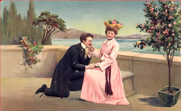 S�rie 6265 - Postal em relevo) - Edi��o Paul Finkerenrath, Berlin - Dim. 13,7x8,7 cm - Col. Am�lcar Monge da Silva (cerca de 1900)