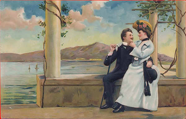 S�rie 6265 - Postal em relevo) - Edi��o Paul Finkerenrath, Berlin - Dim. 13,7x8,7 cm - Col. Am�lcar Monge da Silva (cerca de 1900)