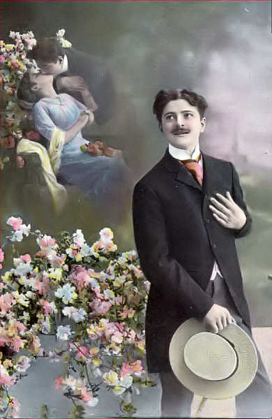 S�rie 1184 - Edi��o an�nima alem� - Dim. 13,5x8,7 cm - Col. Am�lcar Monge da Silva (cerca de 1910)