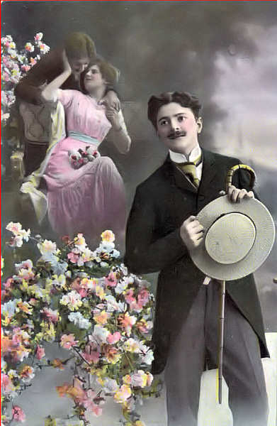 S�rie 1184 - Edi��o an�nima alem� - Dim. 13,5x8,7 cm - Col. Am�lcar Monge da Silva (cerca de 1910)