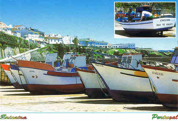 N.� 16 ERICEIRA Barcos de pesca. PORTUGAL - Ed. GRAFIPOST-Editores e Artes Gr�ficas, Lda TEL. 214 985 760 Exclusivo: Tabacaria OVNI - S/D - Dim: 16x11 cm. - Col. F�tima B�ia (2009).