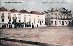 N� 363 - Pa�o do Bispo e Camara Municipal - Edi��o Malva - Dim. 138x88 mm - Col. A. Monge da Silva (cerca de 1905)