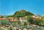 N.� 116 - LEIRIA - Vista do Castelo - Ed. L.U.L. - SD - Dim. 15x10,5 cm - Col. F�tima B�ia (D�cada de 1960).