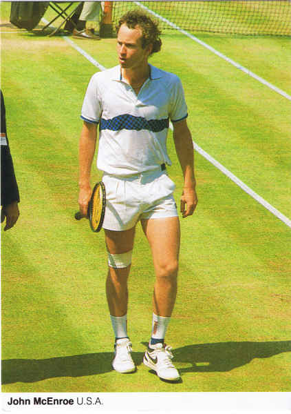 S/N - John McEnroe U.S.A. - Ed. BERIC TEMPEST & Co. Ltd. St. Ives. Cornwall. Photographed by Peter Robertson for The Wimbledon Lawn Tennis Museum, Church Road, Wimbledon, SW19 5AE. - SD - Dim. 10,5x14,8 cm - Col. Manuel B�ia (1986)