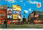 N.� 108 C - LONDON - PICCADILLY CIRCUS AND THE EROS STATUE - Ed. CAPITAL SOUVENIRS (London) Ltd. 8 Shorts Gardens WC 2 836 2572/2382 Produced in Israel by Palphot Ltd. - SD - Dim. 14,9x10,4 cm - Col. Manuel B�ia (1986)