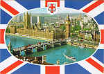 N.� 187-C - LONDON - THE HOUSES OF PARLIAMENT AND WESTMINSTER BRIDGE - Ed. CAPITAL SOUVENIRS (London) Ltd. 8 Shorts Gardens WC2 836 2572/2382 Printed by United Artists Ltd. Israel. Published by I.V.P. Ltd. London. - SD - Dim. 14,6x10,4 cm - Col. Manuel B�ia (1986)