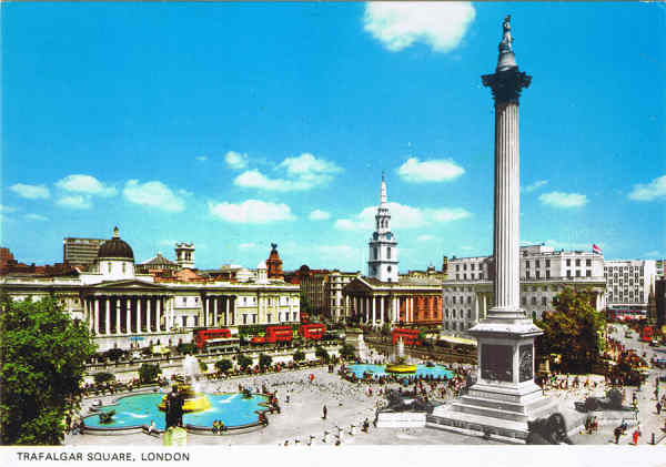 L0 1127 - LONDON - TRAFALGAR SQUARE - Ed. COLOURMASTER INTERNATIONAL Photo Precision Limited, St. Ives, Huntingdon Printed in Great Britain PT1011 - SD - Dim. 14,9x10,5 cm - Col. Manuel B�ia (1986)