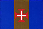 MAD 501 - Bandeira da Regi�o Aut�noma da Madeira - Ed. Francisco Ribeiro - Rua Nova de S. Pedro,27 - Telef.23930 FUNCHAL - MADEIRA - SD - Dim. 15x10,5 cm. - Col. F�tima e Manuel B�ia (1975).