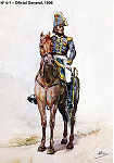 N� 4-1 - Oficial General, 1806 - Aguarela do Cor. Ribeiro Artur - Edi��o Jornal do Ex�rcito, 1983 - Dim. 15x10,5 cm - Col. A. Monge da Silva.