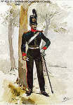 N� 102-12 - Soldado de Ca�adores a Cavalo, 1848 - Aguarela do Cor. Ribeiro Artur - Edi��o Jornal do Ex�rcito, 1983 - Dim. 15x10,3 cm - Col. A. Monge da Silva