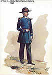 N� 144-16 - Oficial Reformado, Infantaria, 1862 - Aguarela do Cor. Ribeiro Artur - Edi��o Jornal do Ex�rcito, 1985 - Dim. 15x10,3 cm - Col. A. Monge da Silva