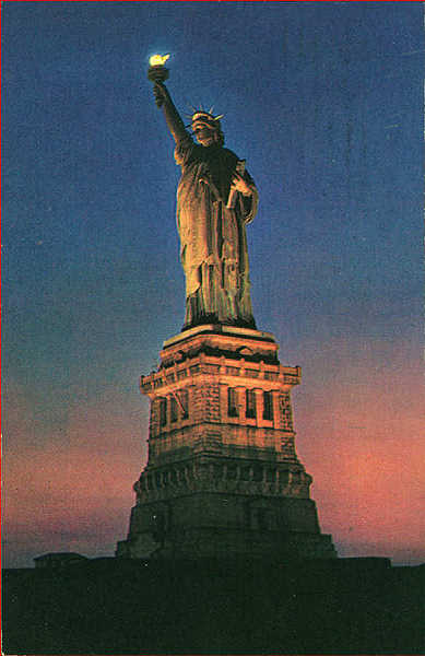 SN - Statue of Liberty (1) - Editor �Braunstein�s Greeting Card Co.�, New York - Circulado em 1973 - Dim. 13,9x8,9 cm - Col. A. Monge da Silva