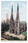 P 110 - New York City; c.1950 - St Patrick�s Cathedral - Editor �The American News Co�, New York - Dim. 15,3x10,2 cm - Col. A. Monge da Silva (cerca de 1950)