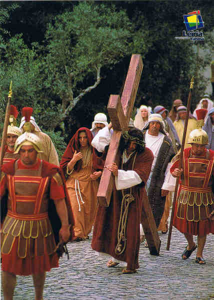 S/N -  Via Sacra ao Vivo.Castelo de Our�m.Sexta-Feira Santa - 15 Horas - Ed. RTL/F - 2002 - www.rt-leiriafatima.pt - Dim. 10,5x15 cm. - Col. Manuel B�ia (2009)