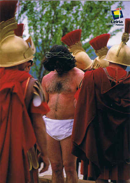 S/N -  Via Sacra ao Vivo.Castelo de Our�m.Sexta-Feira Santa - 15 Horas - Ed. RTL/F - 2002 - www.rt-leiriafatima.pt - Dim. 10,5x15 cm. - Col. Manuel B�ia (2009)
