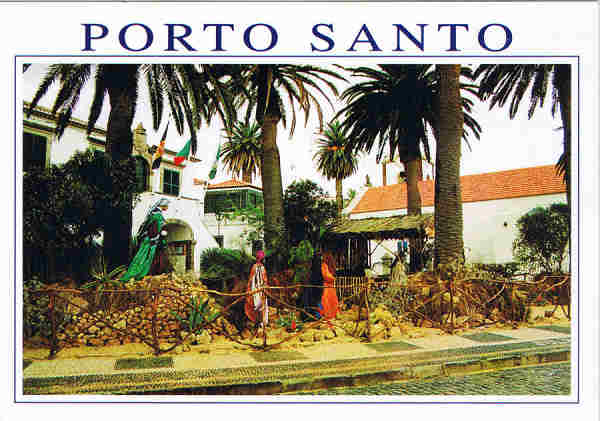 N.� 5 PS - PORTO SANTO (Madeira) Os Reis Magos visitam o Menino! - Ed. ESCUDO DE OURO Distribuidor: FRANCISCO RIBEIRO-Rua Nova de S. Pedro,27-29 9000 FUNCHAL,Madeira (Tel.223930) Printed in Spain by FISA-Barcelona - Fotografia feita por Lu�s Bruno - SD - Dim. 14,7x10,3 cm - Col. Manuel B�ia (1997).