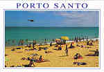 N.� 43 PS - PORTO SANTO (Madeira) - Ed. ESCUDO DE OURO Distribuidor: FRANCISCO RIBEIRO-Rua Nova de S. Pedro,27-29 9000 FUNCHAL, Madeira (Tel.223930) Printed in Spain by FISA-Barcelona Foto feita por: V�tor Freitas - SD - Dim. 14,9x10,3 cm - Col. Manuel B�ia (1997).