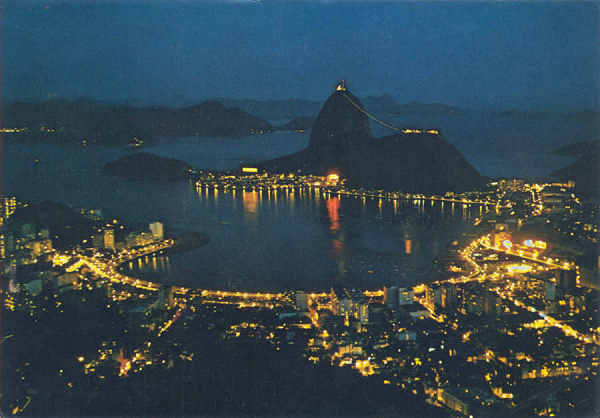 N� 09 - Panorama do Botafogo - Dim. 14,8x10,4 cm - Editora Mercator, S Paulo - Usado em 1974 -  Col. A. Monge da Silva (1969)