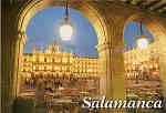 N� 173 - Salamanca. Plaza Mayor Nocturna - Ed. Arribas - Dim 15x10,3 cm - Col. M�rio Silva