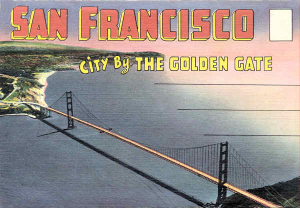 SF00 - San Francisco - Carteiral com 18 postais - Edi��o an�nima Fotos de Redwood Empire Assm - Dim. 15,5x10,8 cm - Col. Am�lcar Monge da Silva (1940)