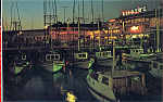 N� 5P68802 - San Francisco - Fisherman's Wharf at nigth - Editor Smith Novelty Co, San Francisco - Dim. 14x9 cm - Col. Am�lcar Monge da Silva (- Adquirido em 1979)