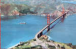 N� C9232 - San Francisco - Golden Gate Bridge (5) - Editor Smith Novelty Co, San Francisco - Dim. 14x9 cm - Col. Am�lcar Monge da Silva (- Adquirido em 1979)