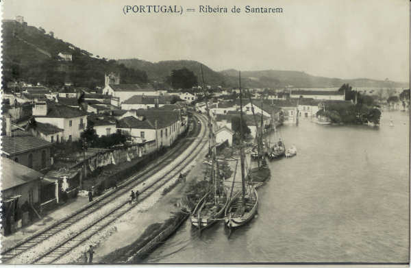 SN - Ribeira de Santar�m - A cheia em Palhais - Edi��o de Luiz Filipe Baptista & C.� - Dim. 8,9X13,9 - n�o circulado - Col. Jos� Belchior Costa