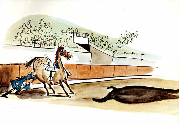 Desenho N� 6 - Cartoon de Cid - Editor Postais Cid, 1985 - Dim. 15x10,5 cm - Col. A. Monge da Silva