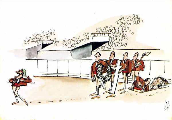 Desenho N� 7 - Cartoon de Cid - Editor Postais Cid, 1985 - Dim. 15x10,5 cm - Col. A. Monge da Silva