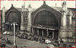 SN - Tours (Indre-&-Loire), A Gare - Edit Augnain & Bernard,Tours - SD - Dim. - 13,7x8,7 cm - Col. Am�lcar Monge da Silva (C. 1950)