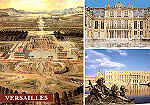 N.� CV 318 - Versailles - Vue perspective de laplace d'Armes en 1668,la cour de marbre, le parterre d'eau - Ed. Art Lys, Versailles - Photo Artlys/Girard J. - S/D - Dim. 14,9x10,5 cm. - Col. FMBoia