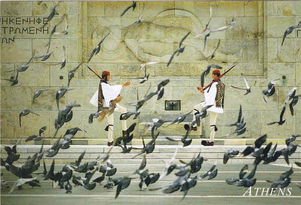 N.� 224 - GR�CIA ATENAS - A guarda do Presidente - Ed. HAITALIS, 13, ASTROUS STR.,13121 ATENAS, TEL.:210 5766883 - SD - Dim. 16,1x11 cm - Col. F�tima B�ia (2007)