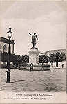 N� 312 - Aveiro - Monumento a Jos� Estevam - Editor Alberto Ferreira, P. Batalha, Porto - Dim. 138x90 mm - Col. A. Monge da Silva (cerca de1910)