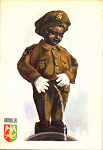N� S31 - Manneken Pis vestido de Soldado Belga - Edi��o Delta, Bruxelas - Dim. 15x10,5 cm - Col. A. Monge da Silva (c.1970)