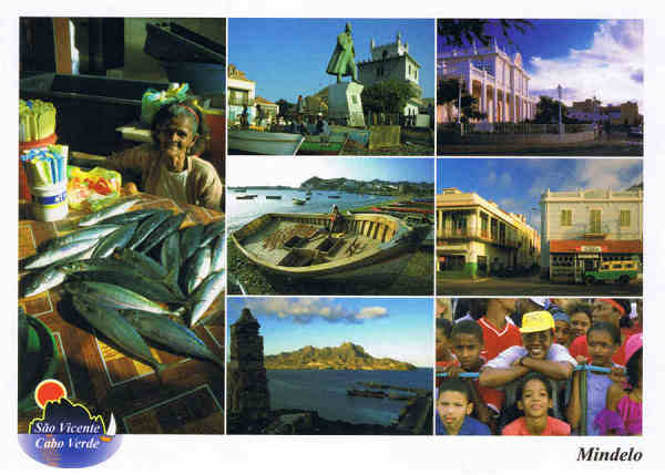 Mindelo 02m CABO VERDE. Cidade do Mindelo/S�o Vicente - Ed. Informa��o Tur�stica - Lucete Fortes - Mindelo - Cabo Verde - tel +238 2324267 www.bela-vista.net Foto: Dr. Pitt Reitmaier Mindelo - SD - Dim. 14,8x10,5 cm - Col. Manuel B�ia (2011)