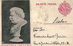 SN - Portugal. Caldas da Rainha - Busto de Rafael Bordalo Pinheiro na vers�o do seu discipulo Avelino Belo_Edi��o an�nima - Dim. 9x14 cm - SD - Col. Miguel Chaby