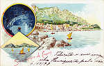 SN - Souvenir de Capri - Editor desc, It�lia - Dim. 14,1x9 cm - Col. Monge da Silva - Circulado em 1898