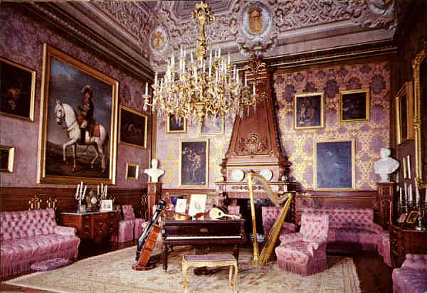 N� 834 - Lisboa.(Portugal). Pal�cio Nacional da Ajuda. Sala de M�sica - Colec��o Passaporte (LOTY) - SD - Dim. 104x150 mm - Col. Gra�a Maia