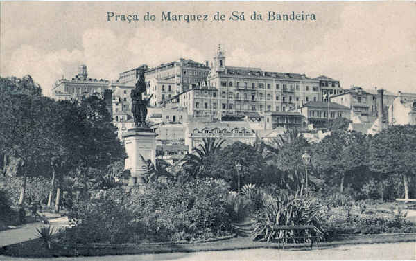 S/N - Pra�a do Marquez de S� da Bandeira - Dim. 140x88 mm - Edi��o da Sec��o de Postais dos Grande Armaz�ns do Chiado, Lisboa- Col. A. Monge da Silva (cerca de 1910)