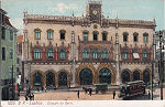 N� 1025 - Esta��o do Rossio - Edi��o B.P. - Dim. 140x89 mm - Col. A. Monge da Silva (cerca de 1905)